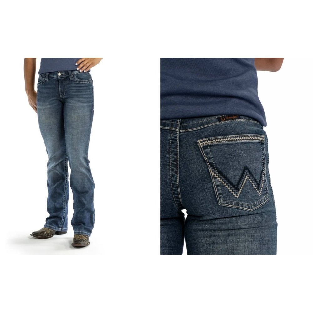 Wrangler Willow Ultimate Riding Jeans Bootcut Mid Rise Women's 11x36 Western